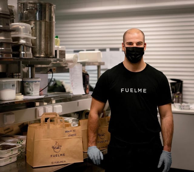 Pieter Dreesenin luoman FuelMe-palvelun aterioita saa myös kotiinkuljetettuna.