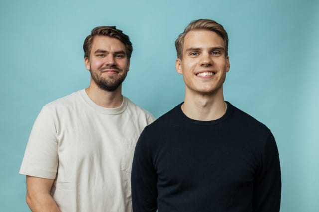 Huuvan perustajat, Ville Lehto (vas) ja Ville Leppälä (oik).