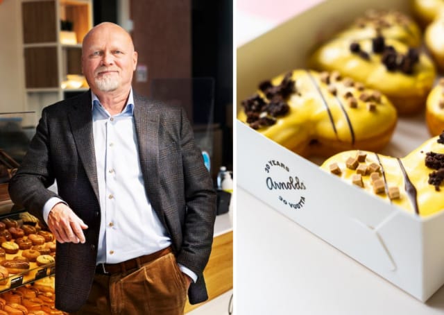 Jussi Laurila on mies Arnoldsin takana.