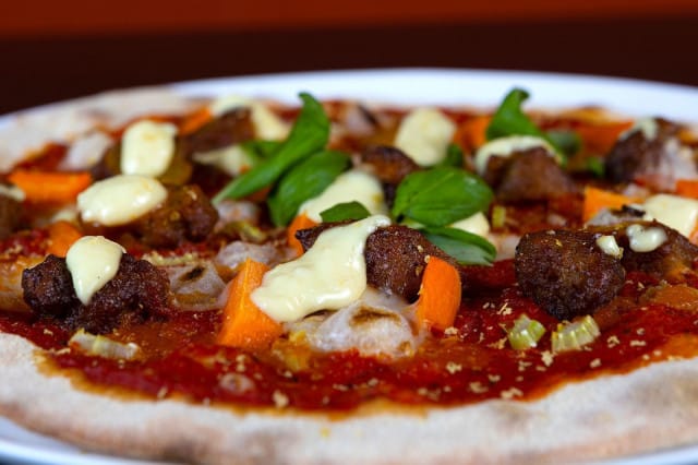 Secret Sauciety Pizzan vegeannos maistuu kaikille!