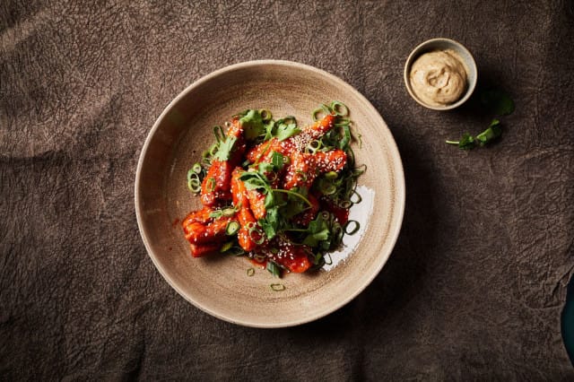 Korean Fried Chicken nähdään heti alkuun H Burger Labin listalla.