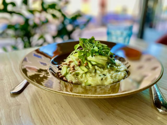 Rodolfon risotto vaihtuu sesongin mukaan.