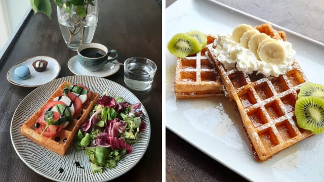 Belgian vohvelit maistuvat niin suolaisten kuin makeiden täytteiden kanssa.