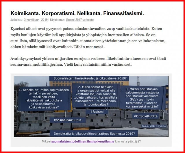 Faktaa suomalaisesta finanssifilungista- ja fasismista.