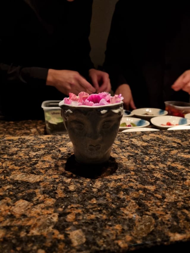 Beautiful Mind - Grilled tomato & flowers