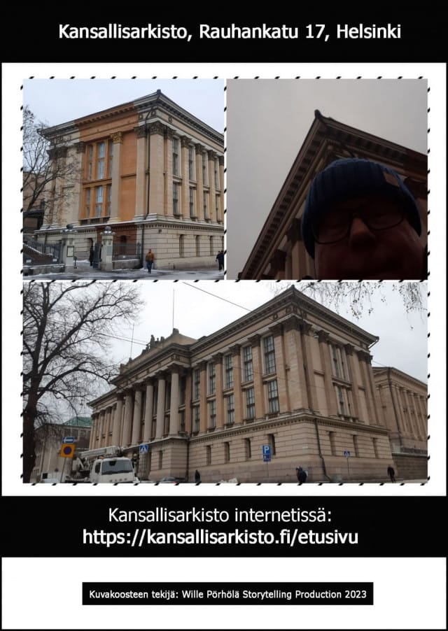 Kansallisarkiston pääpaikka Helsingin Kruununhaassa.