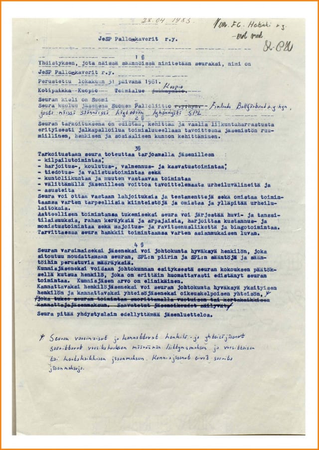 Jespin säännöt 31.10.1981 - sivu 1