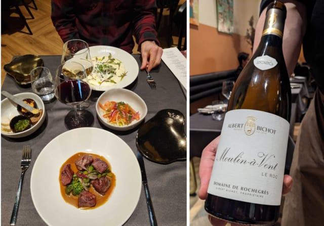 Pääruokana: Iberico Presa ja Gnocchi.