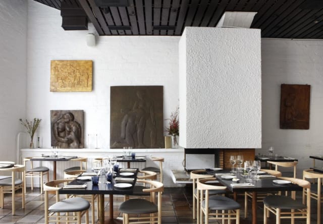 Ateljé Finnen ravintolasali on aikoinaan toiminut ateljeena.