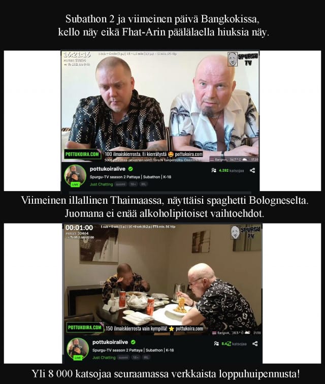 Suomalaista mieskomeutta luomuimillaan.