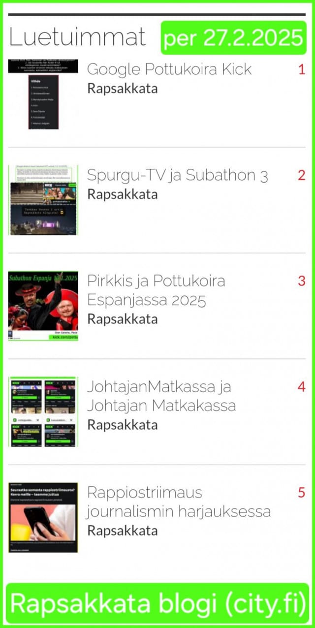 Kick alustan suomalaisia striimaajia.