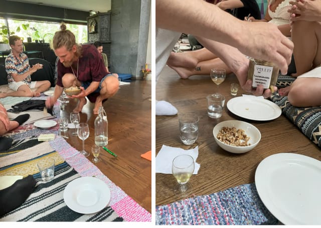 Illallisella ruoka valmistetaan ja tarjoillaan poikkeuksellisen lähellä.