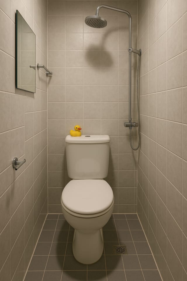 True story bro - Kallion yksiöiden vessat ovat joskus tasan näin surullisia.