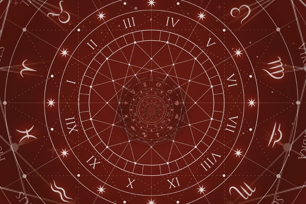 horoskooppimerkit ja astrologinen kartta huhtikuun horoskooppi 2026