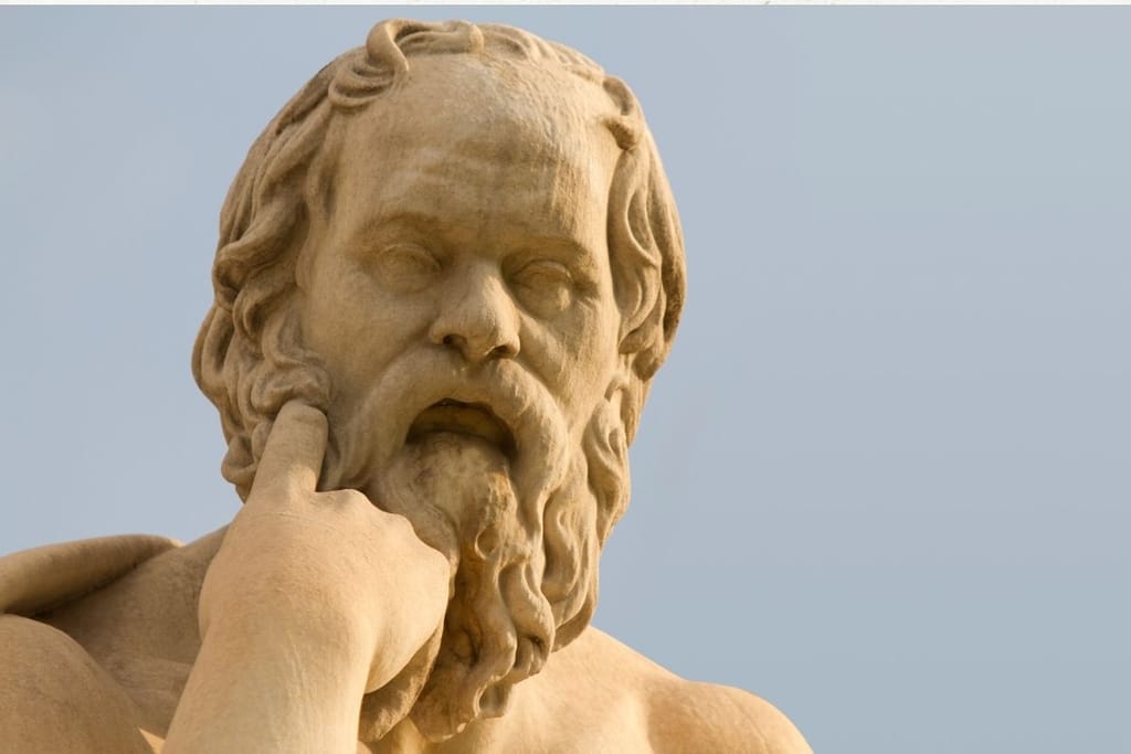 sokrates patsas ajattelu filosofia älyllinen nöyryys merkki älykkyydestä