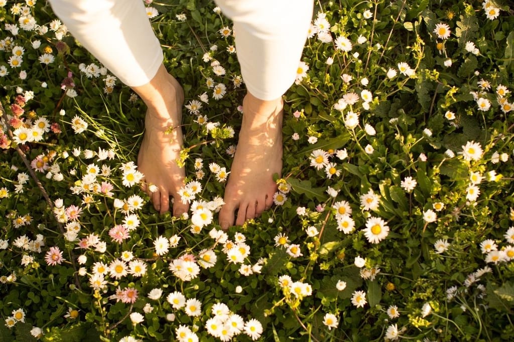 hyvinvointi arki rutiinit luonto paljain jaloin stressin vähentäminen