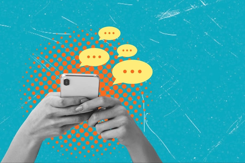 viestittely puhelimella chat keskustelu viestit korvaavat puhumisen