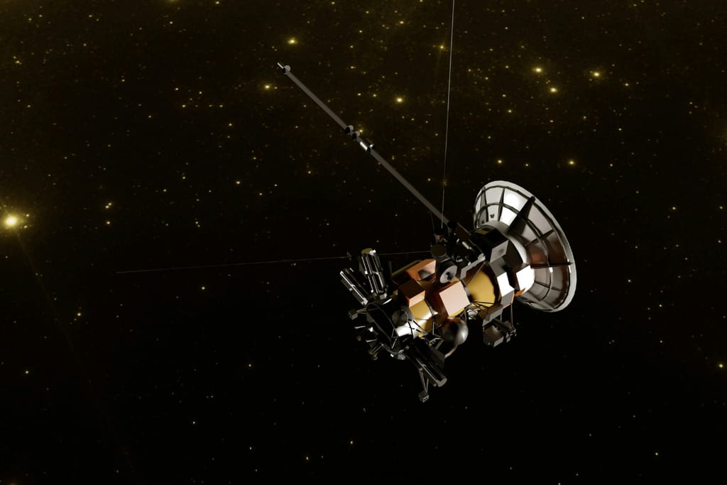 Satelliitti taivaalla.