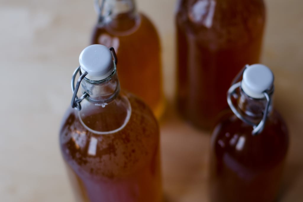 Simapulloja ylhäältä päin kuvattuna.