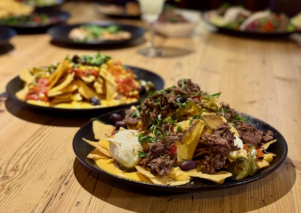 Santa Fé -ravintolan nachoannos.