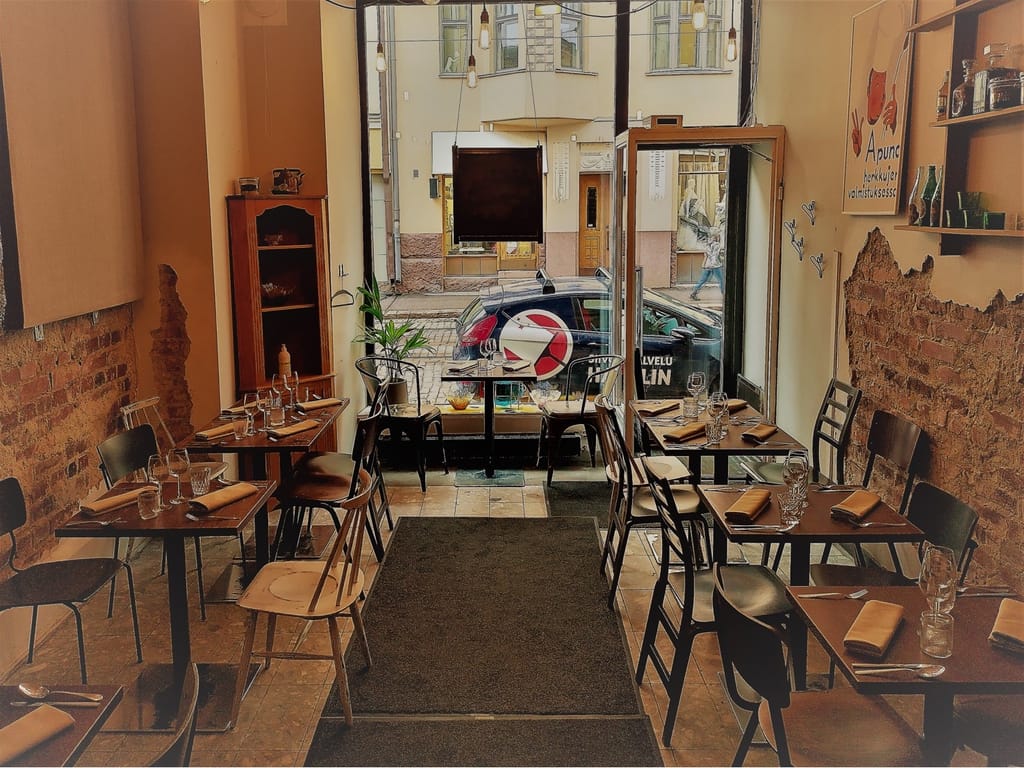 Ravintola Skördin ravintolasali. TableOnlinen kuva.
