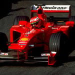 Ferrarin punainen formula-auto