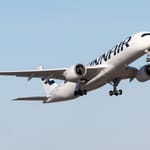 Finnair Airbus A350 nousussa Helsinki-Vantaalla