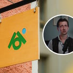 Taustalla ravintola AOIn logo ja edellä Olli Ruotsalainen.