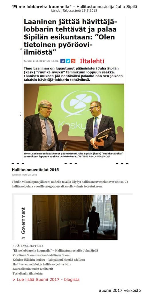 Lobbaus ja lobbarit osana hallituskoneistoa.