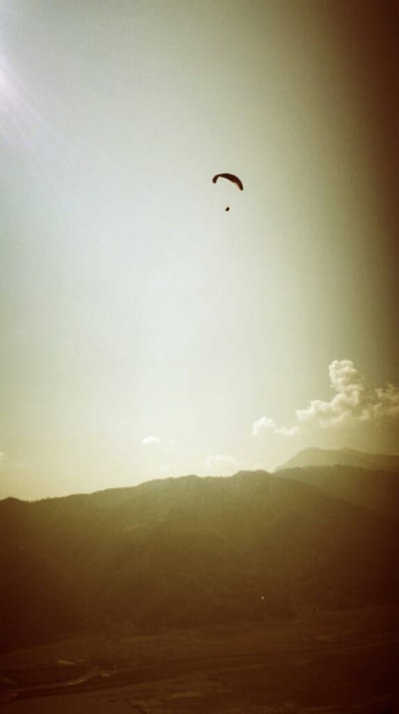 Tim lensi korkeuksiin kuin lintu.