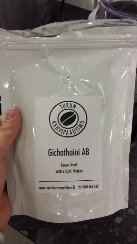 Turun Kahvipaahtimo: Kenya Gichathaini kahvipapu