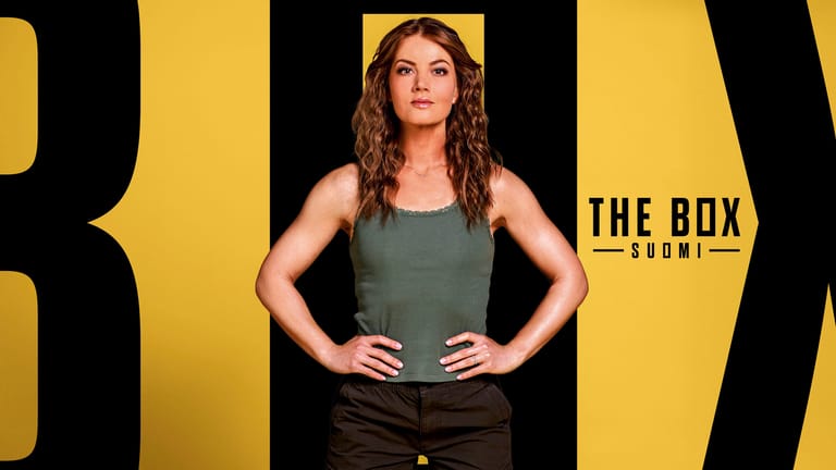 Janni Hussi The Box Suomi -ohjelman kuvauksissa.