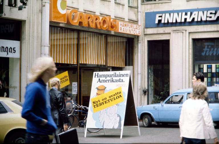 Hampurilaisketju Carrols Helsingin keskustassa.