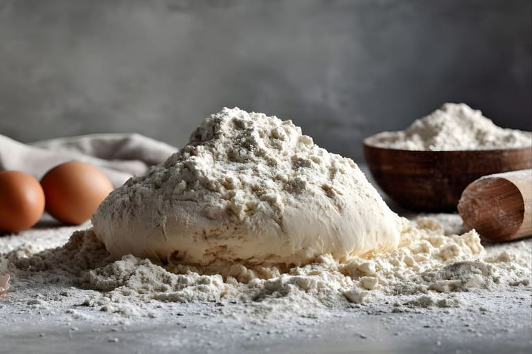 yön yli sämpylätaikina kohotuksessa jauhojen päällä helppo sämpyläresepti