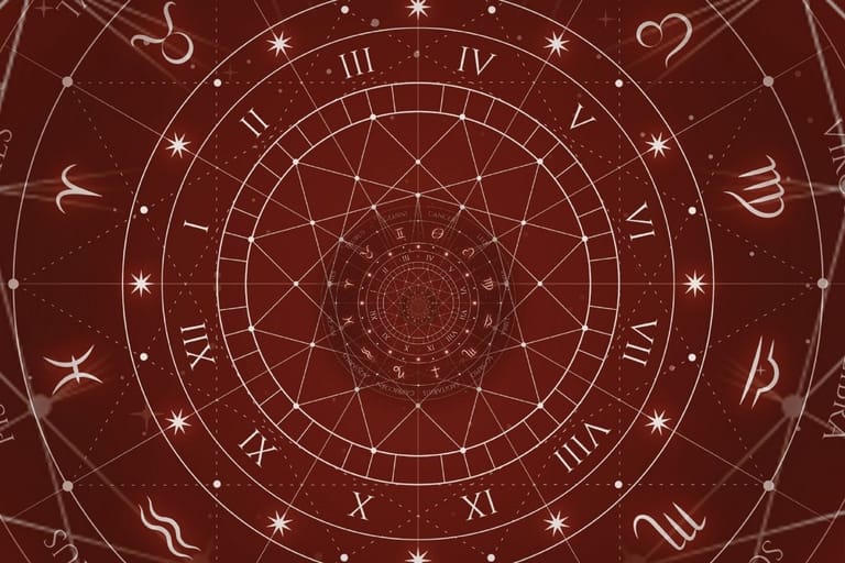 horoskooppimerkit ja astrologinen kartta huhtikuun horoskooppi 2026