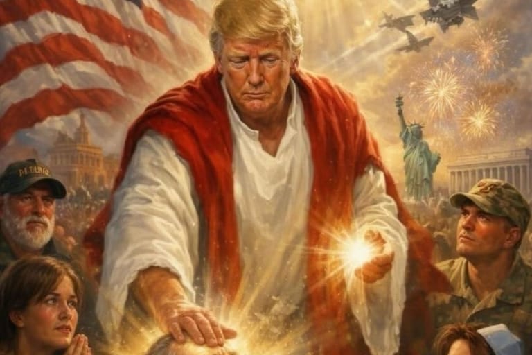 trump jeesus kuva tekoäly truth social kohu yhdysvallat politiikka