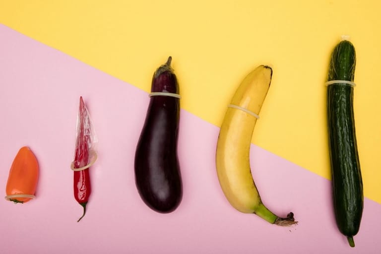 peniskoko vertailu hedelmät kondomi koko ahdistus miehet seksuaalisuus