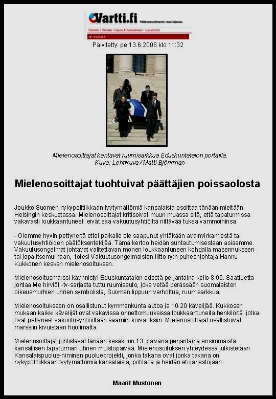 ~ Päättäjät piiloutuivat potilailta ~