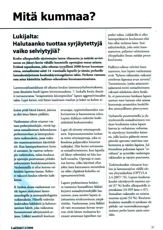 ~ Bonuksia huostaanotoista 1 ~