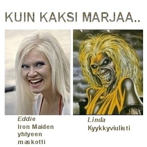Linda kauniissa seurassa.. :p