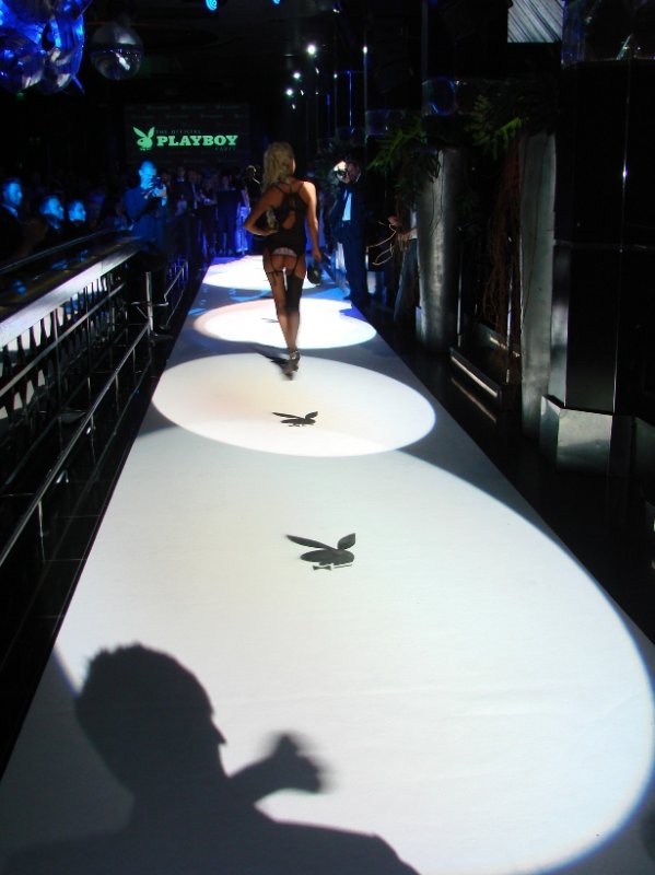 Playboyn alusvaatetyylinäytös