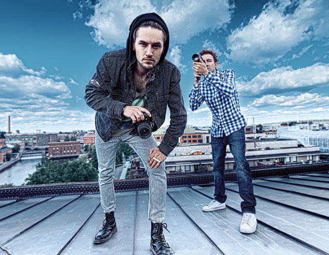 Jay (vas.) ja Rob vievät sinut näköalapaikoille.