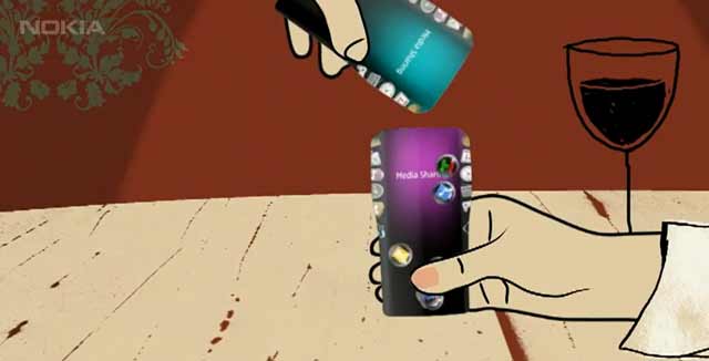 Nokian GEM-puhelimen hahmotelmissa sovelluksia voisi "kaataa" puhelimesta toiseen.