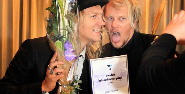 Helsingin Yrittäjät palkitsivat Rabbit Filmsin maanantaina Itsenäisyysjuhlassaan.