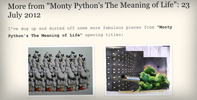 Elämän tarkoitus Monty Pythoneittain.