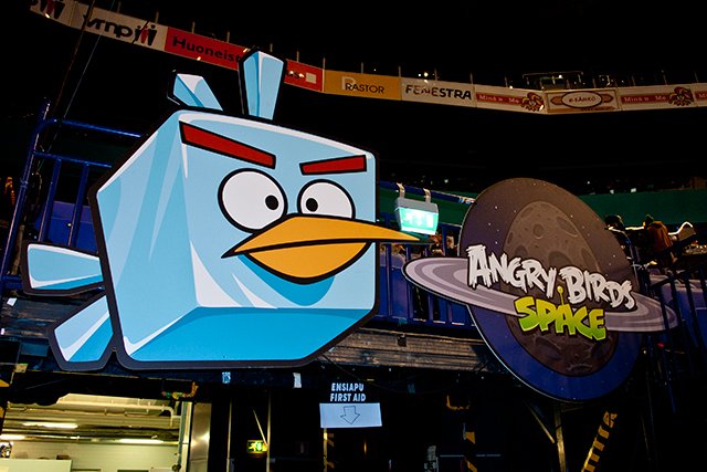 Vihaisia Lintuja löytyy Areenalta aikalailla joka paikasta.