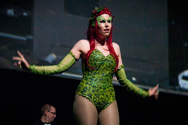 Cosplay-kisassa oli mukana mm. Poison Ivy.