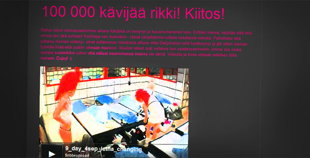 Tirkistelyblogissa rehvastellaan kävijämäärillä ja kysellään, mihin videopalveluun voi ladata tissillisiä videoita.