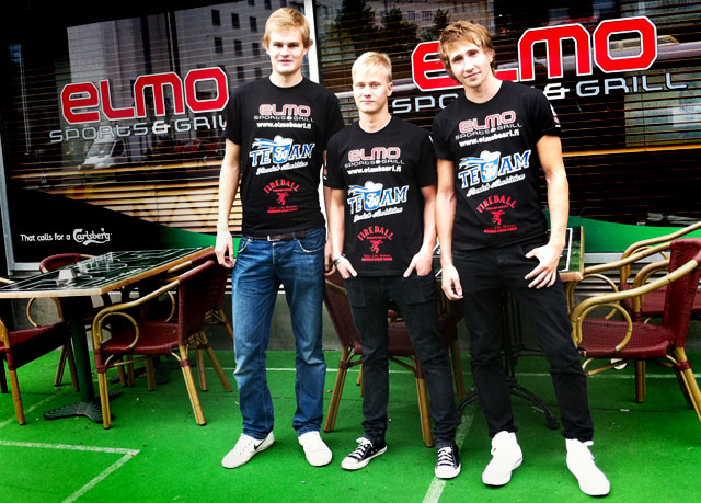 Team Finnish Ambition: Oliver Colliander (vas.), manageri Juha Salakka ja Rudi Rajala tuovat ensin beer pongin Suomeen ja sen jälkeen hakevat maailmanmestaruuden.