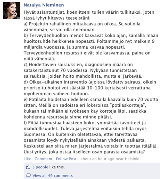 Ruutukaappaus tapahtuman Facebook-sivulta.